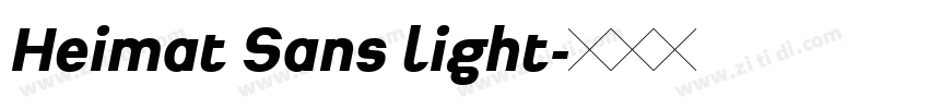 Heimat Sans light字体转换